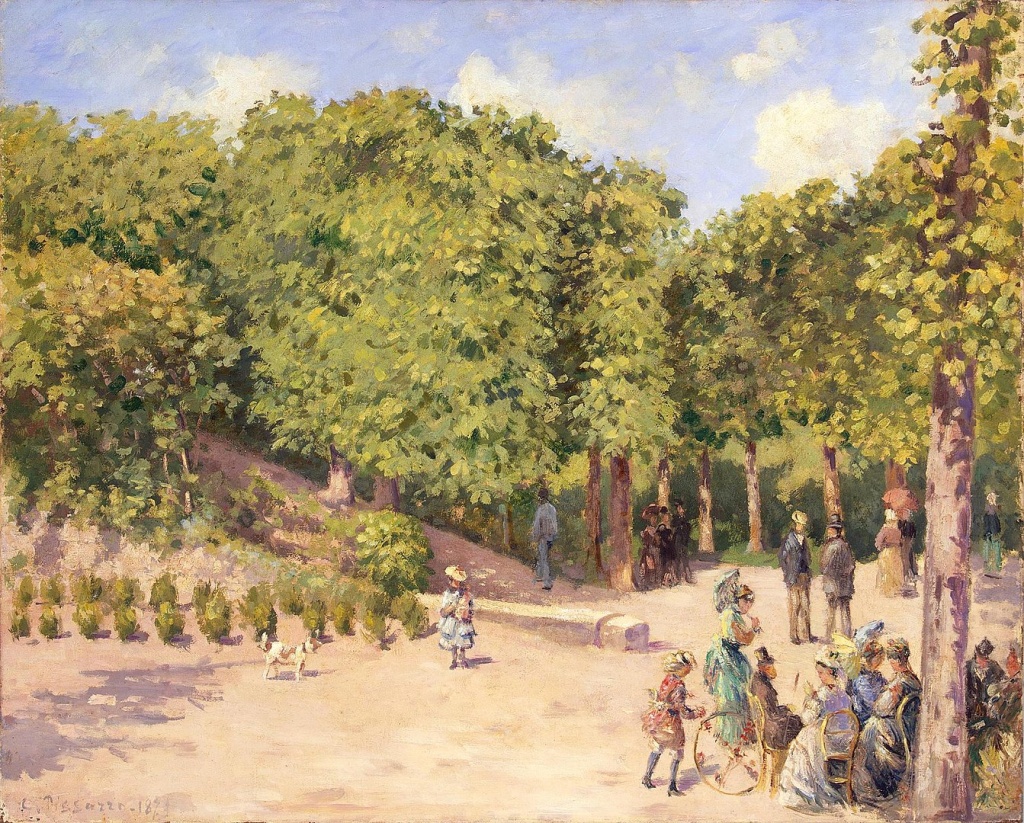 Камиль Писсарро. Городской парк в Понтуазе. 1874. 