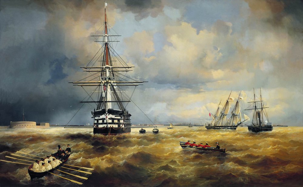 «Кронштадтский рейд». 1840 г. / Центральный военно-морской музей, Санкт-Петербург 8