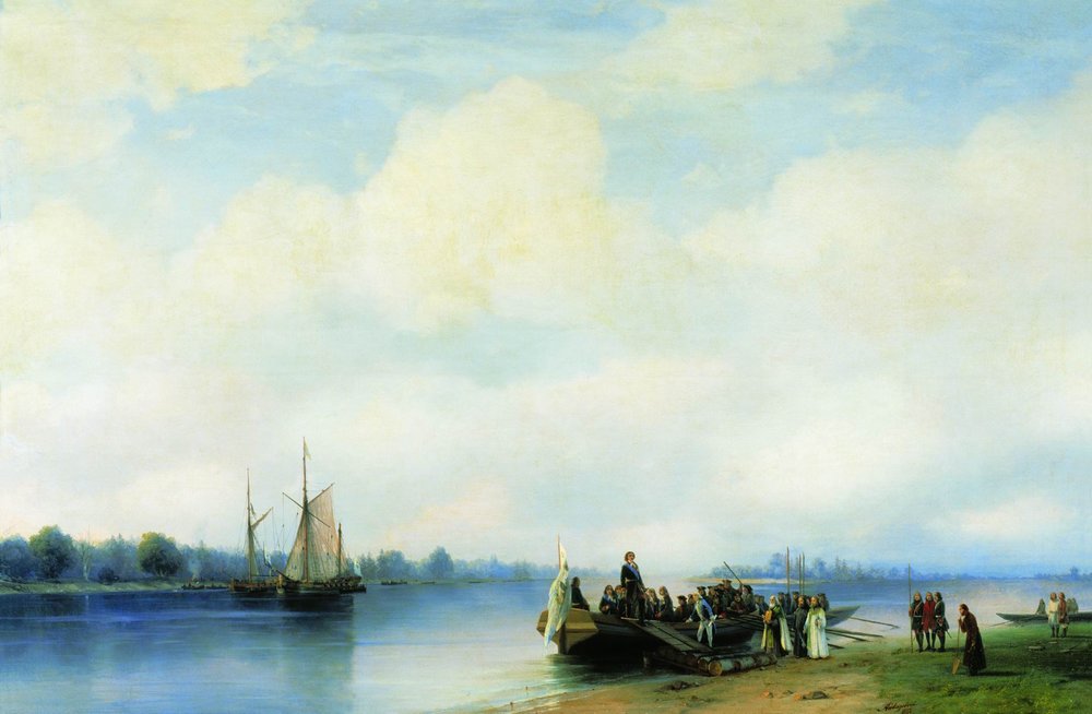 «Приезд Петра I на Неву». 1853 г. / Музей изобразительных искусств Республики Карелия, Петрозаводск 13