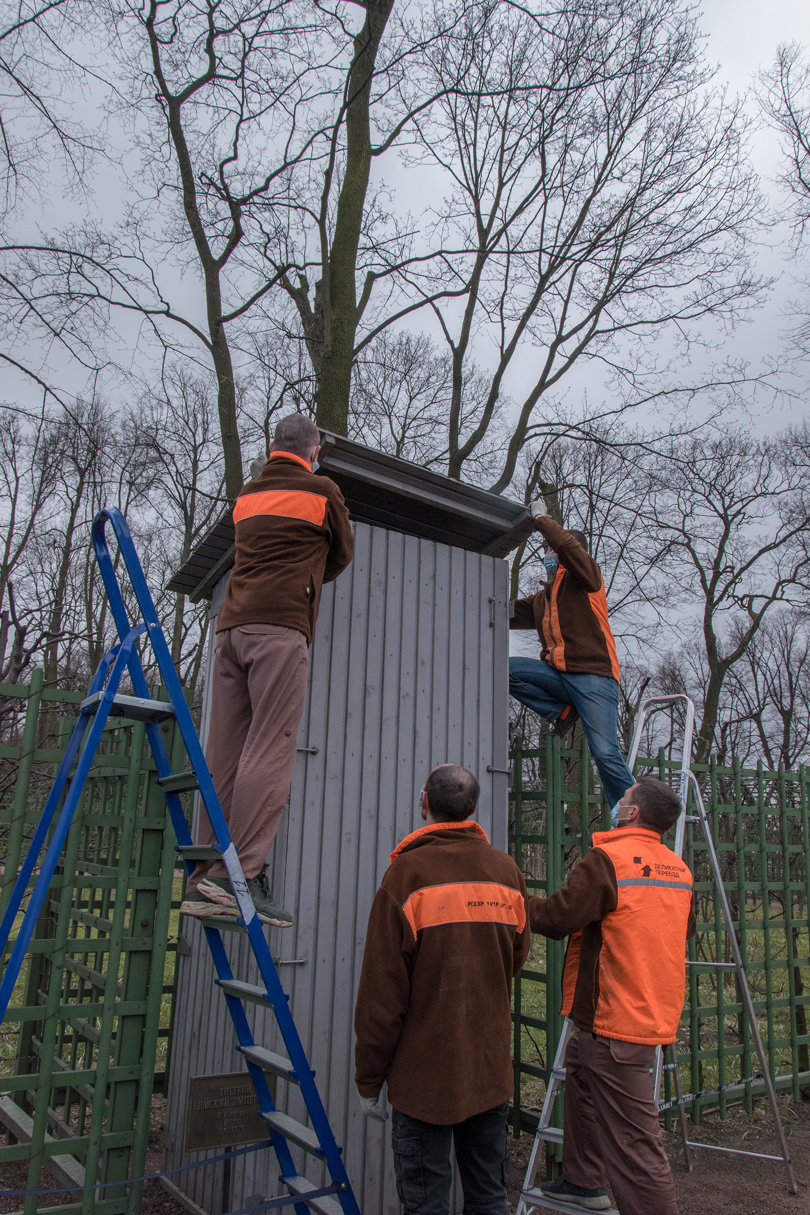 Скульптуры Летнего сада освободят из деревянных футляров10