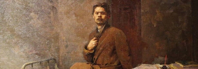 Иосиф Серебряный. Максим Горький в камере Петропавловской крепости. 1953. Нижегородский государственный художественный музей. Фото заставки: vk.com/tvkfest Иосиф Серебряный. Максим Горький в камере Петропавловской крепости. 1953. Нижегородский государственный художественный музей. Фото заставки: vk.com/tvkfest