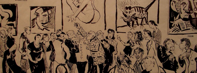 Обложка: Ярослав Крестовский. На выставке Пикассо. Вернисаж. 1956. Собрание KGallery.