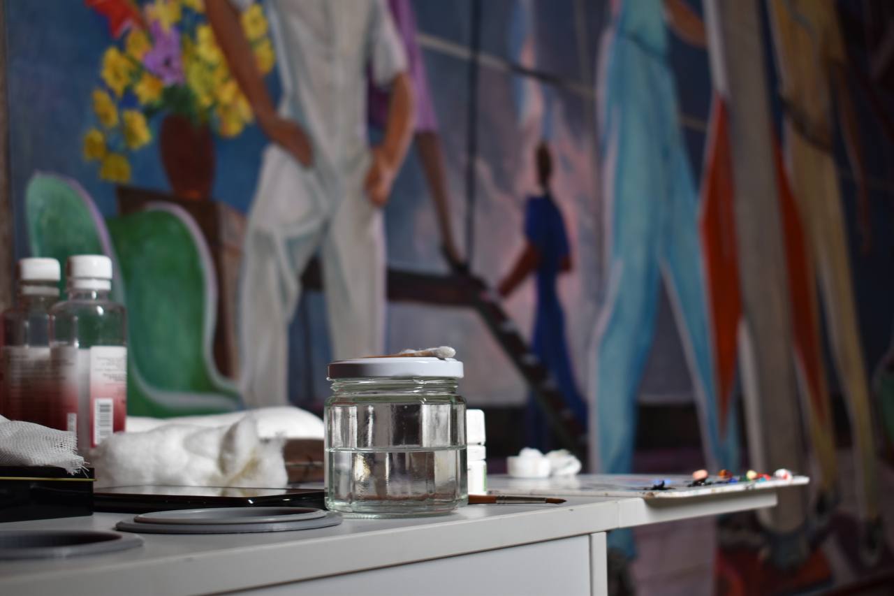 В Русском музее представят отреставрированных  «Покорителей космоса» Дейнеки 1