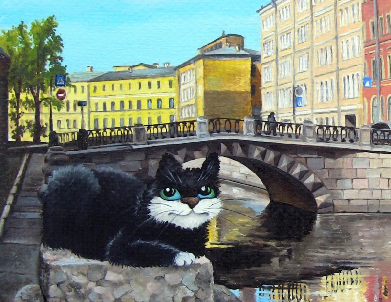 День кошки в России: живописная прогулка по Петербургу