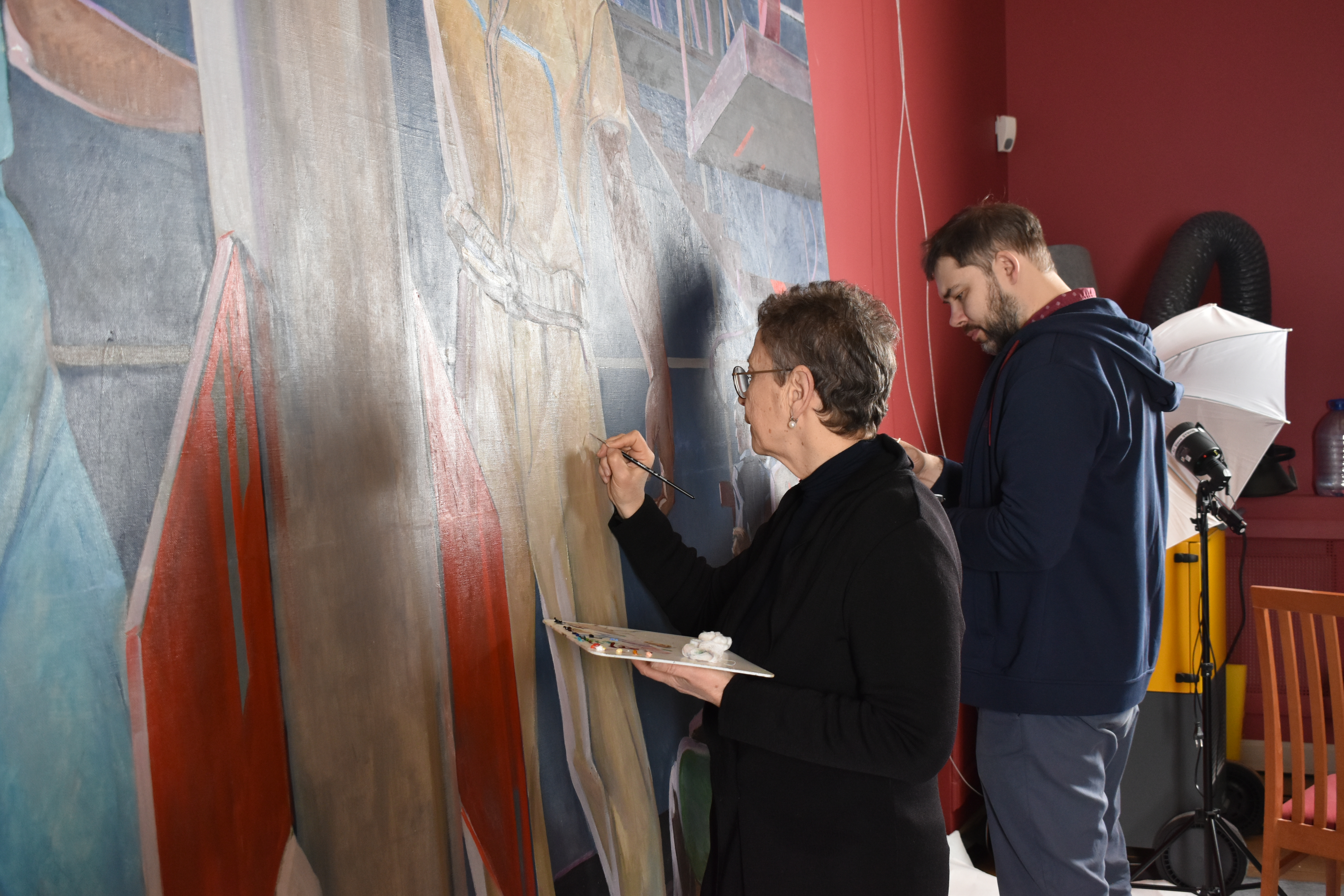 В Русском музее представят отреставрированных  «Покорителей космоса» Дейнеки 6