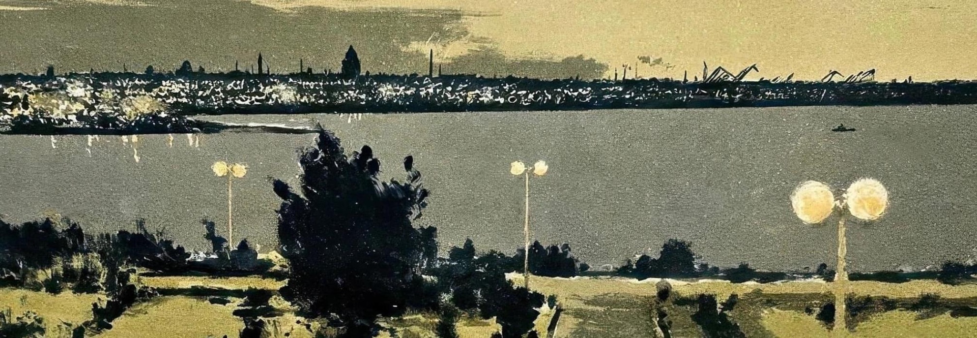 Обложка: Ирина Масленникова (1925-2006) – «Огни Ленинграда» (1960).