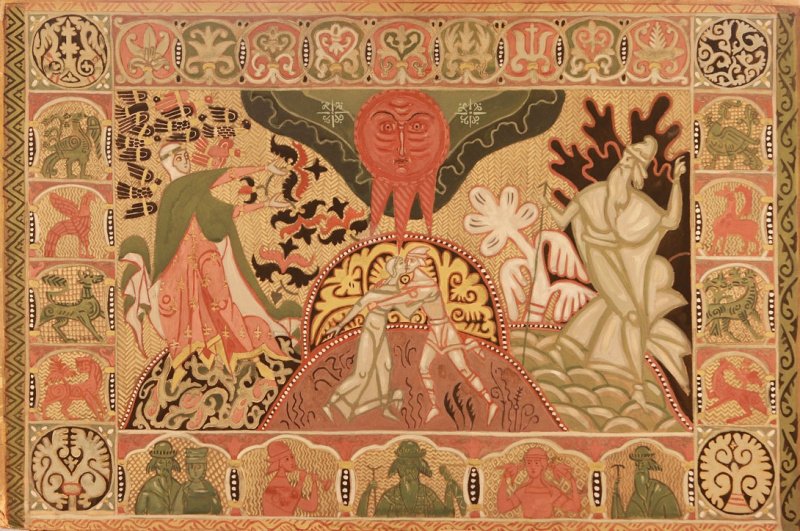 Д.Стеллецкий, эскиз занавеса к опере "Снегурочка", 1910-11 Д.Стеллецкий, эскиз занавеса к опере "Снегурочка", 1910-11