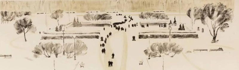 Обложка: Милица Чарнецкая (1914-1997). «Ленинград. Марсово поле» (1974). Обложка: Милица Чарнецкая (1914-1997). «Ленинград. Марсово поле» (1974).