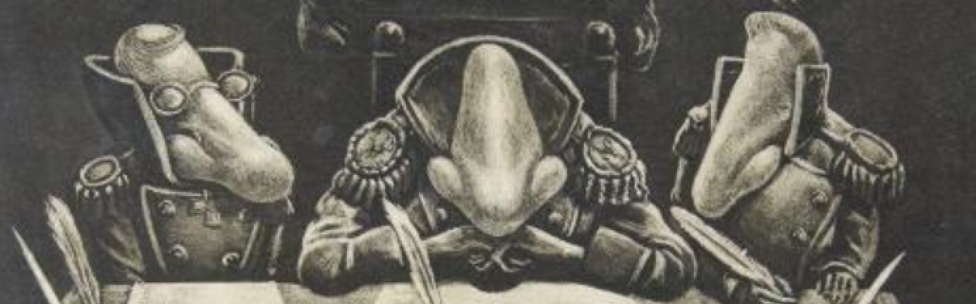 Обложка: Виктор Вильнер «Башмачкин и носы. Суд носов». 1976 г. 