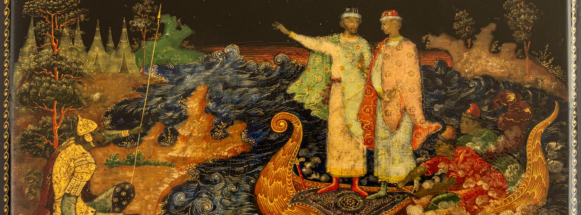 Обложка: И.В. Маркичев. Пластина «Видение Бориса и Глеба воину Пельгусию» (1929, Палех, Ивановская область).