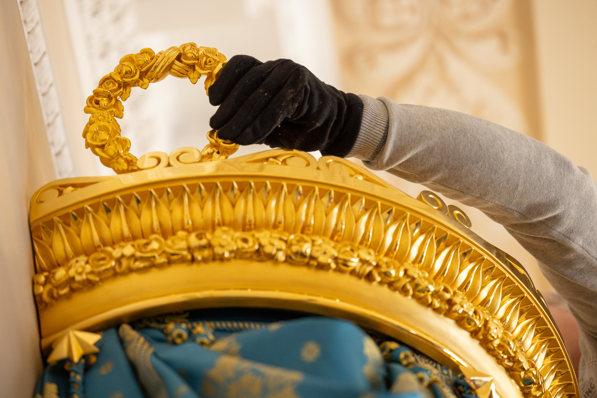 В Петергофе восстанавливают опочивальню императрицы Марии Фёдоровны 3