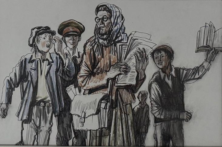 Графику Шамиля Ворошилова экспонируют в училище имени Рериха