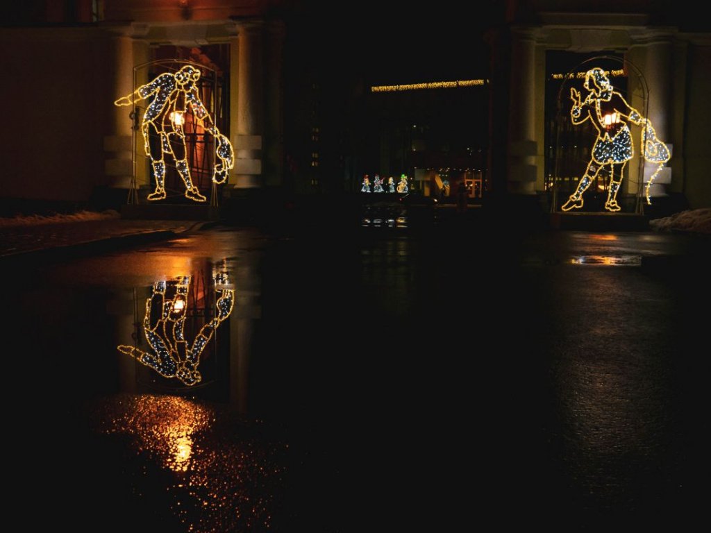 Огни Аничкова дворца Фото: Ирина Иванова