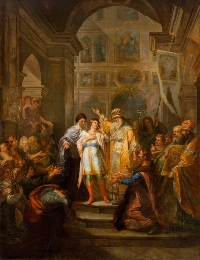 Григорий Угрюмов. Призвание Михаила Федоровича Романова на царство 14 марта 1613 года. (1799).