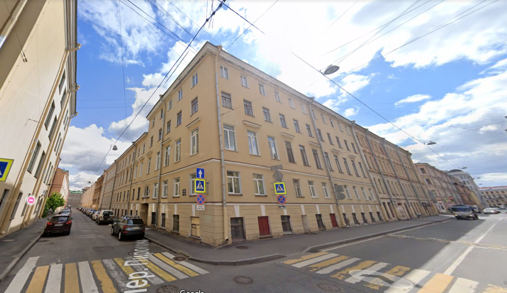 Дом Глазунова. Правообладатель: google maps. Дом Глазунова Адрес: пер. Пирогова, 6. Фото: google maps