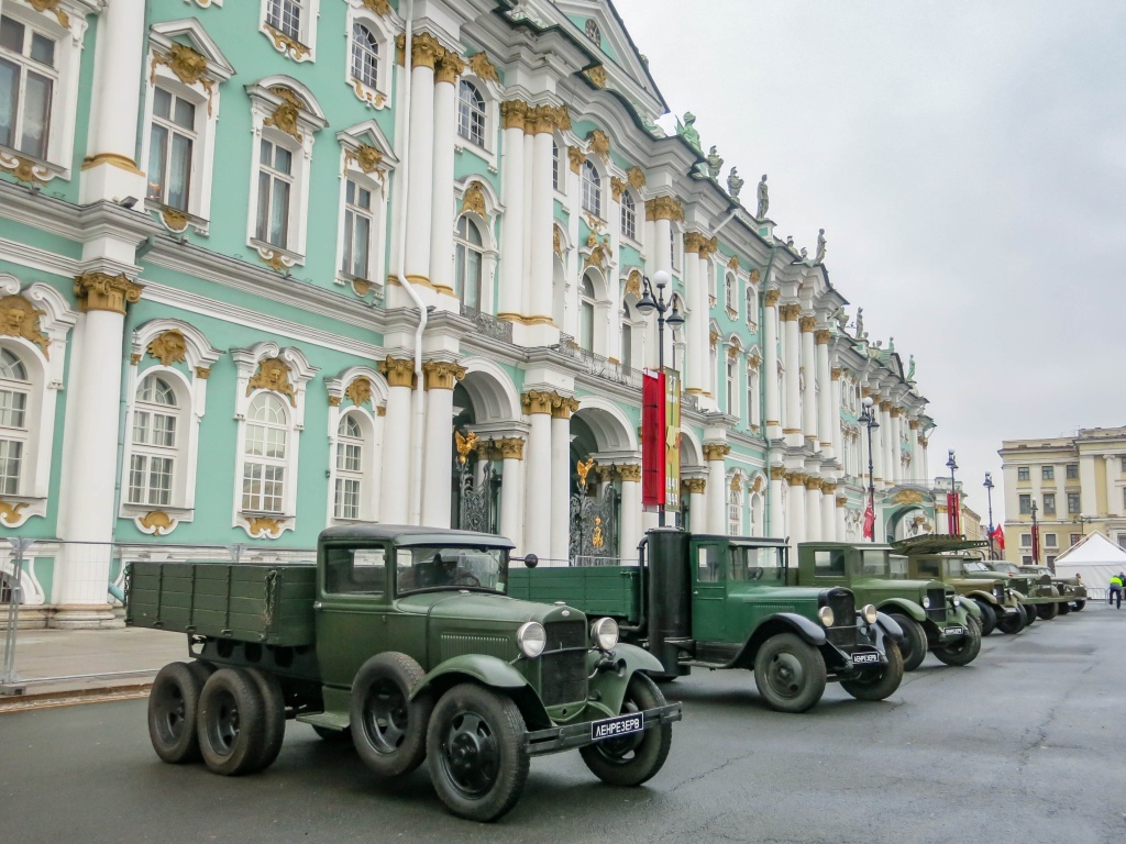 Мероприятия на Дворцовой площади в честь 80-летия полного освобождения Ленинграда от фашистской блокады. Фото: Ирина Иванова.