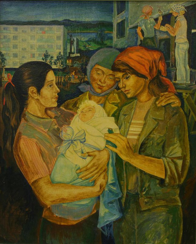 Эвелина Бусова «Первенец КамАЗа». Правообладатель: Государственный музей изобразительных искусств Республики Татарстан.