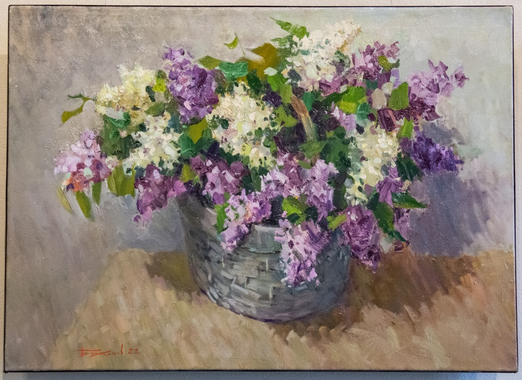 Владимир Баженов «Сирень» (2023). Холст, масло. Фото: Ирина Иванова.