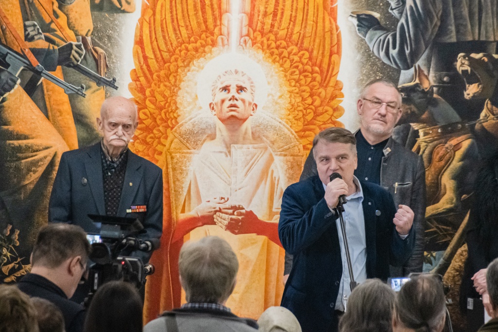 Искусствовед, член секции искусствоведения Владимир Вячеславович Васильев. Фото: Ирина Иванова. Правообладатель: Институт культурных программ. СХ Блокада 2025 Ирина Иванова-8398.jpg