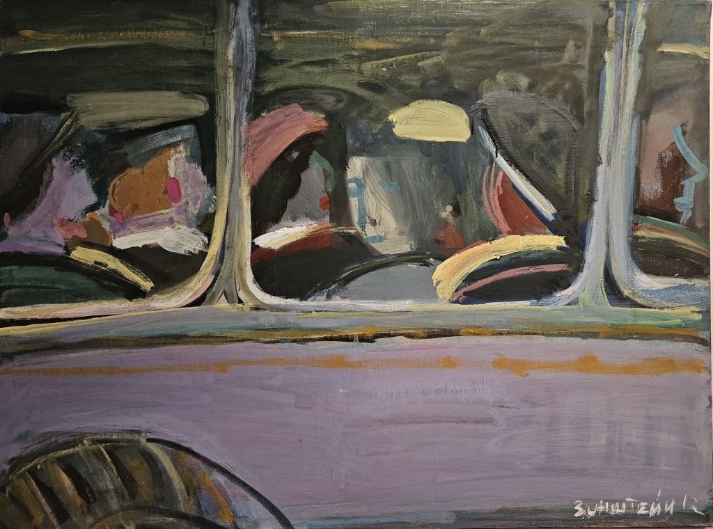 Арон Зинштейн. Голубой автобус. 2012.