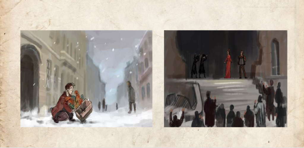 Иллюстрация к фильму «Концерт». Предоставлено Комитетом по культуре Санкт-Петербурга.