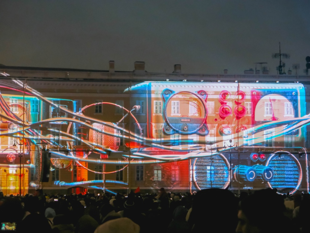 Театрализованная программа «Блокада. Помнить вечно» на Дворцовой площади. Фото: Ирина Иванова.