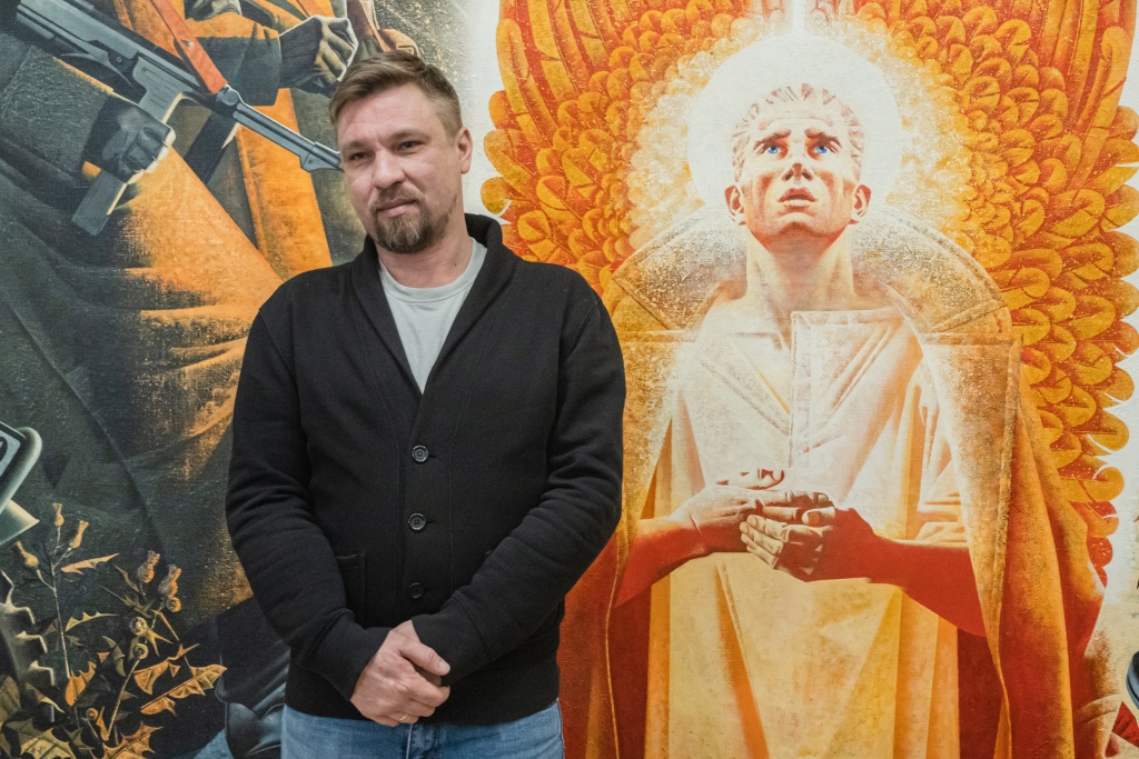 Художник Фрол Иванов. Фото: Ирина Иванова. Правообладатель: Институт культурных программ. СХ Блокада 2025 Ирина Иванова-8320.jpg