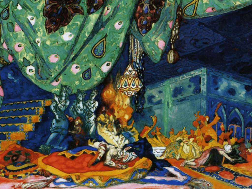 Декорация Бакста к балету И. Стравинского «Жар-птица» / runivers.ru