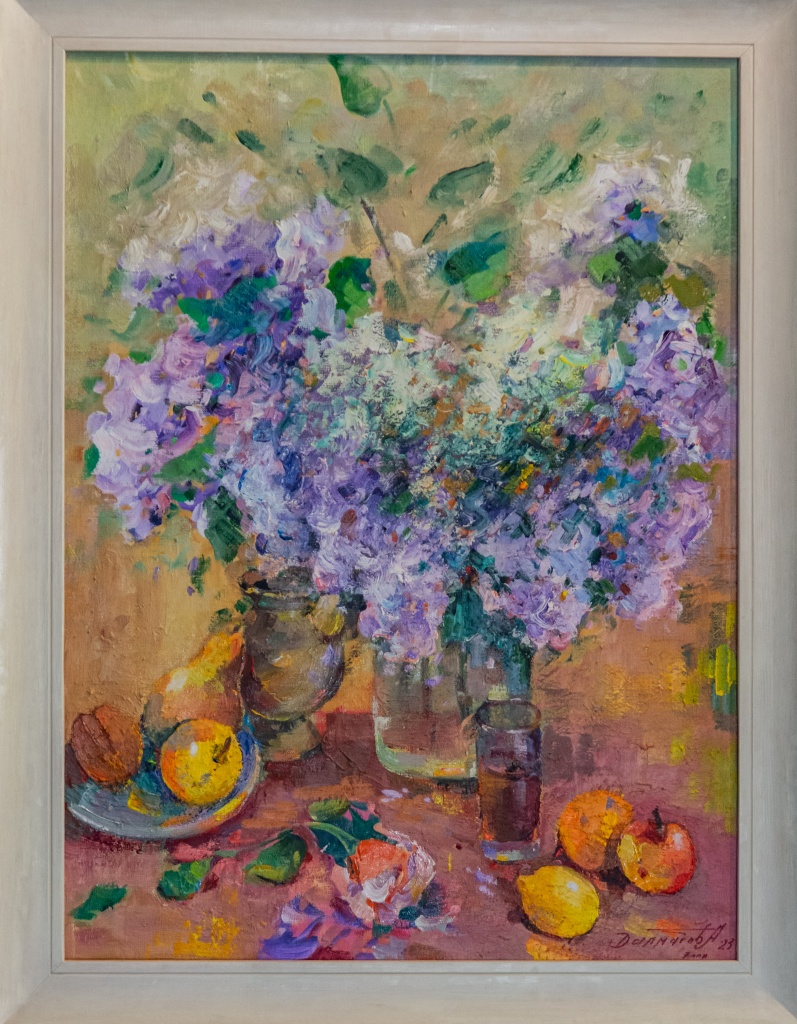Александр Далматов «Весенний натюрморт» (2017). Холст, масло. Фото: Ирина Иванова.