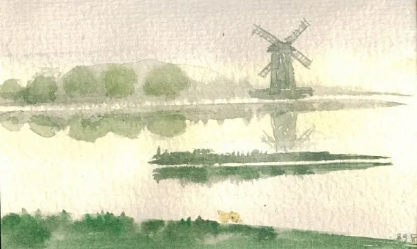 Графика Георгия Владимировича Пионтека к материалам Парка музея «Человек и Среда». Фото предоставлено Санкт-Петербургским Фехтовальным Клубом. 