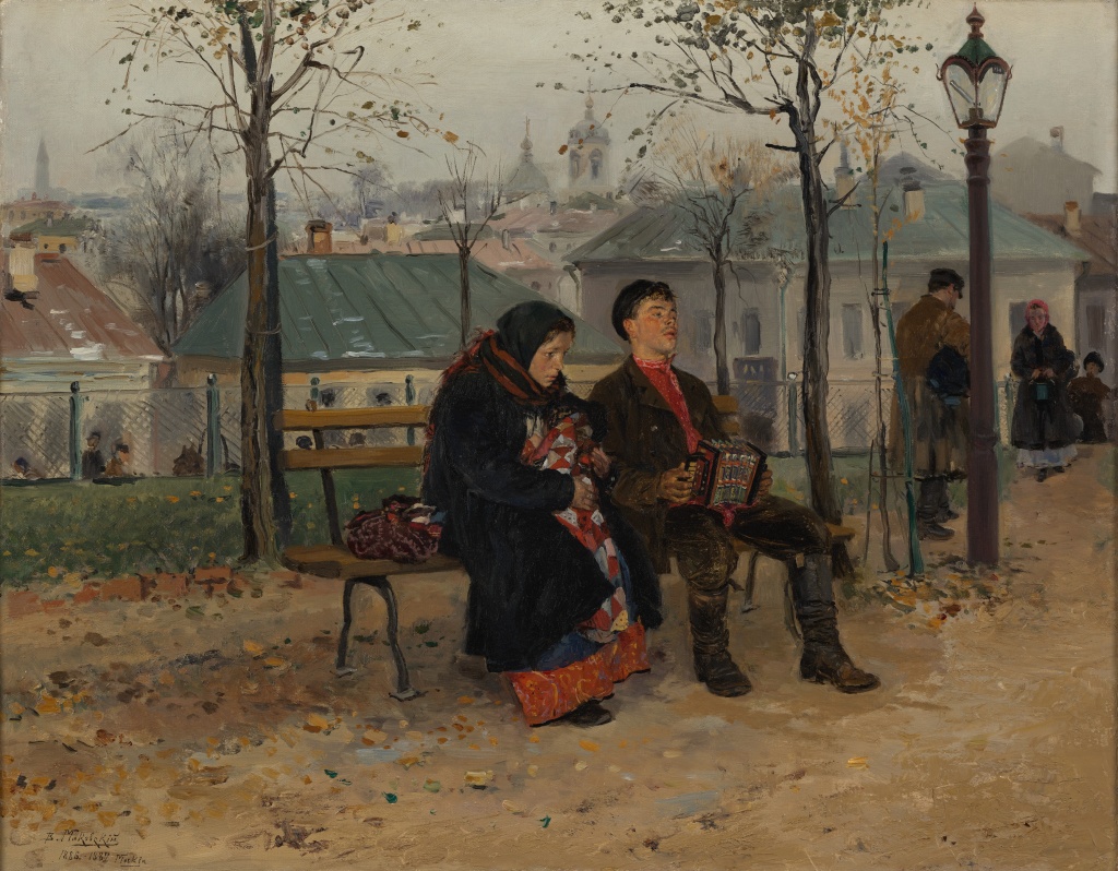 Владимир Маковский. На бульваре. 1886-1887. Владимир Маковский. На бульваре. 1886-1887.