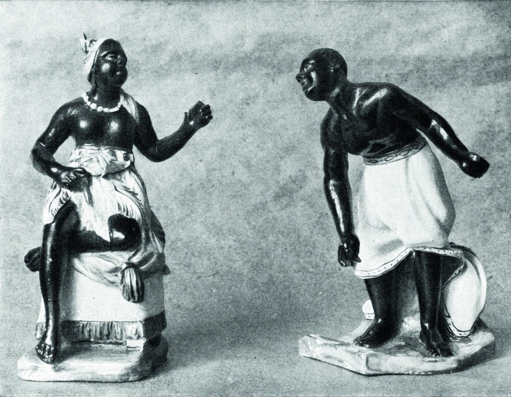 «Арап и Арапка». Фарфоровая статуэтка Императорского фарфорового завода в Спб. — 1770-е годы (Собрание Эрмитажа)