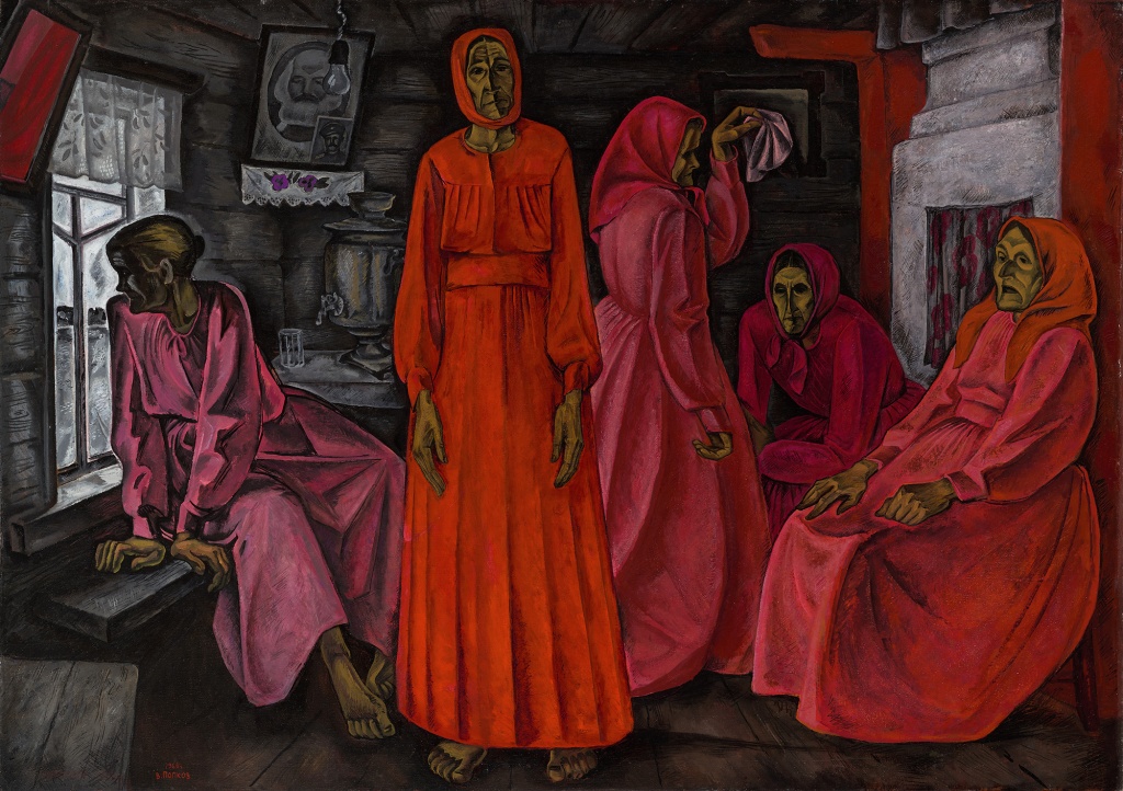 Виктор Попков. «Воспоминания. Вдовы» (1966). Правообладатель: Государственная Третьяковская галерея / пресс-служба МВК «Манеж».