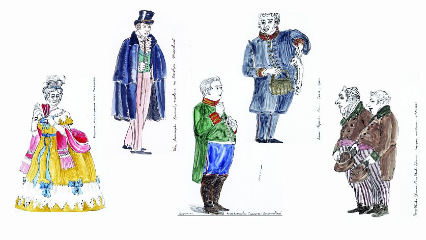 Эскизы к спектаклю. 