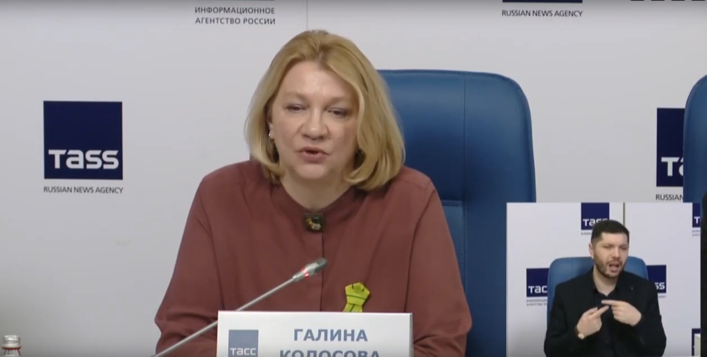 Первый заместитель председателя Комитета по социальной политике Санкт-Петербурга Галина Колосова. Фото: скриншот видеотрансляции. первый заместитель председателя комитета по социальной политике Санкт-Петербурга Галина Колосова
