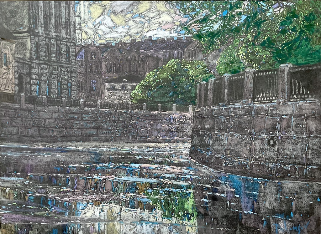 «Каменный остров», 50х65, бумага, пастель,2017. Автор: Сергей Белоусов «Каменный остров», 50х65, бумага, пастель,2017. Автор: Сергей Белоусов