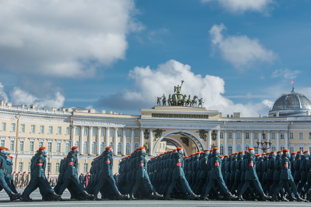 Репетиция военного парада в 2021 году. Фото: Ирина Иванова. Репетиция военного парада в 2021 году. Фото: Ирина Иванова.