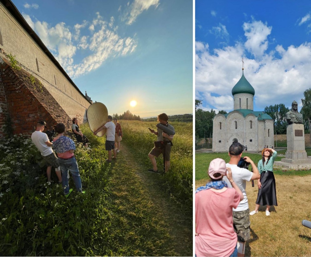Съемочная группа за изучением экспонатов. Правообладатель: пресс-служба ООО «Языки без границ». 