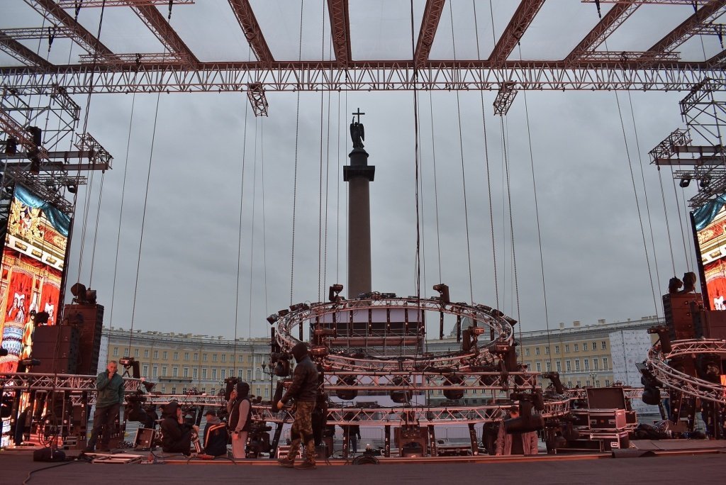 Фестиваль «Классика на Дворцовой». Монтаж