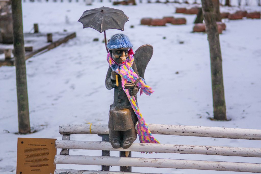 Петербургский ангел - одна из достопримечательностей Северной столицы. Фото: Ирина Иванова. 