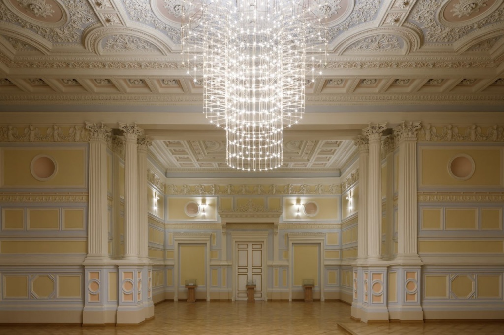 В отреставрированных интерьерах Дома Пашкова. 