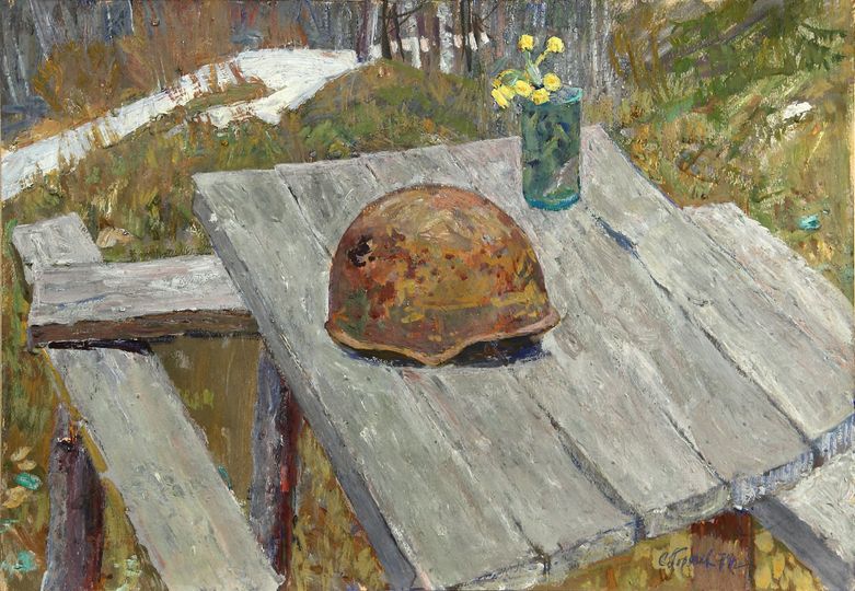 Семён Горячев «Памяти Неизвестного солдата» (1974). Правообладатель: Рыбинский музей-заповедник.