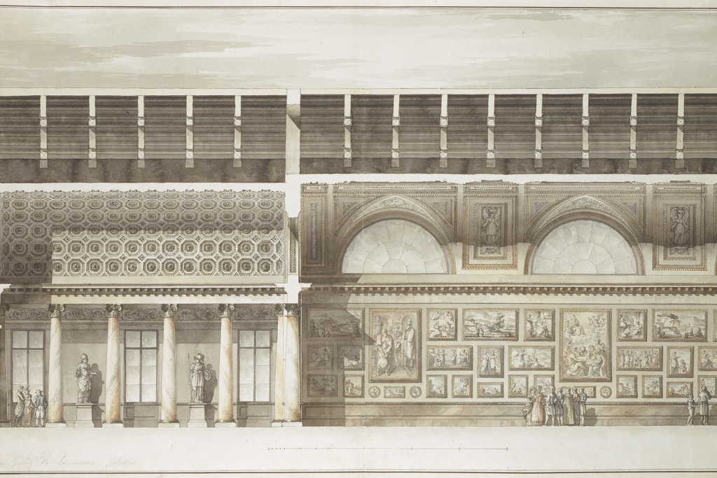 Джакомо Кваренги (1744–1817). Проект отделки Картинной галереи. Начало 1800-х.