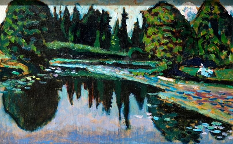 1014-wassily kandinsky river in summer.jpg
