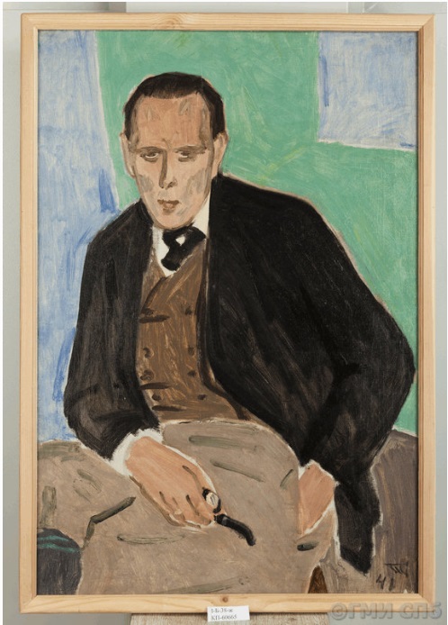 Владимир Гринберг. Портрет Даниила Хармса. (1941). Правообладатель: ГМИ СПб, goskatalog.ru.