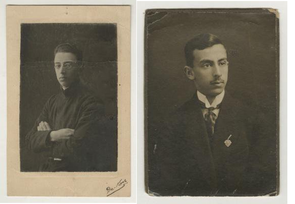 Слева: брат Александр Мандельштам. Справа: Евгений Мандельштам. Правообладатель: Государственный музей истории российской литературы имени В.И. Даля, goskatalog.ru.