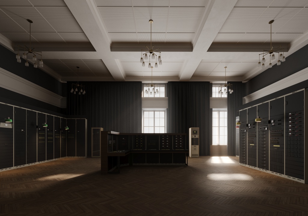 Рендер будущих интерьеров. Третий этаж. Студия Тесла. 