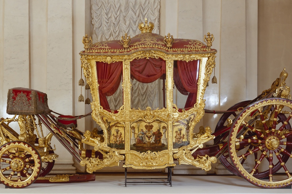 Большая коронационная карета Франция, Париж, начало 1720-х годов.