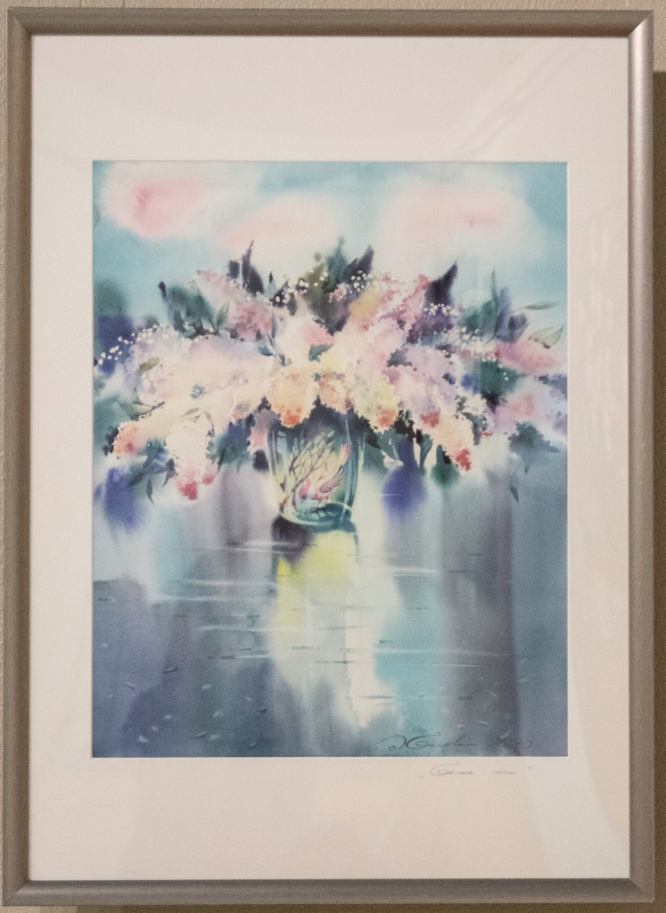 Елена Белова «Белые ночи» (2020). Бумага, акварель. Ирина Иванова.