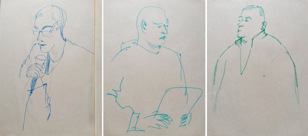 Портреты актеров, нарисованные художницей Саяной Урбадаевой. Правообладатель: проект «Закрытый показ». Портреты актеров художницы Саяны Урбадаевой.